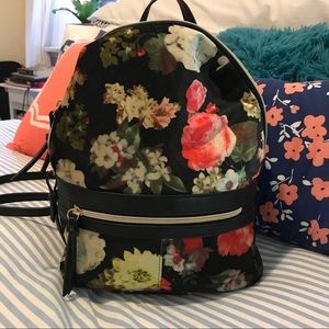 Velvet Backpack Purse